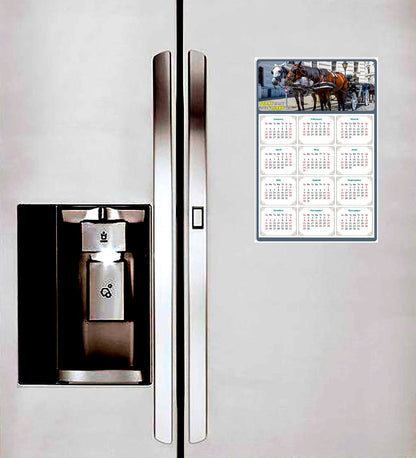 2026 Peel & Stick Calendar - Today is my Lucky Day Removable - Horses 018 (12"x 8")