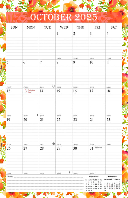 2025-2026 Wall Calendar Spiral-bound Twin-Wire Binding - 18 Months 8.5" x 11" 01