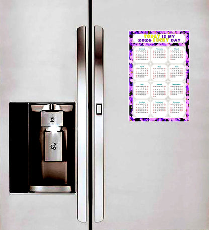 2026 Peel & Stick Calendar - Today is my Lucky Day Removable - 026