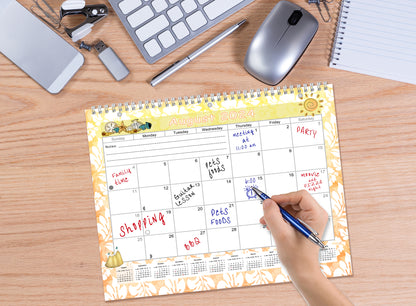 2024-2025 Academic Year 12 Months Student Calendar/Planner for Wall & Desk & 3-Ring Binder, for School, Teacher, Student (Edition #03)