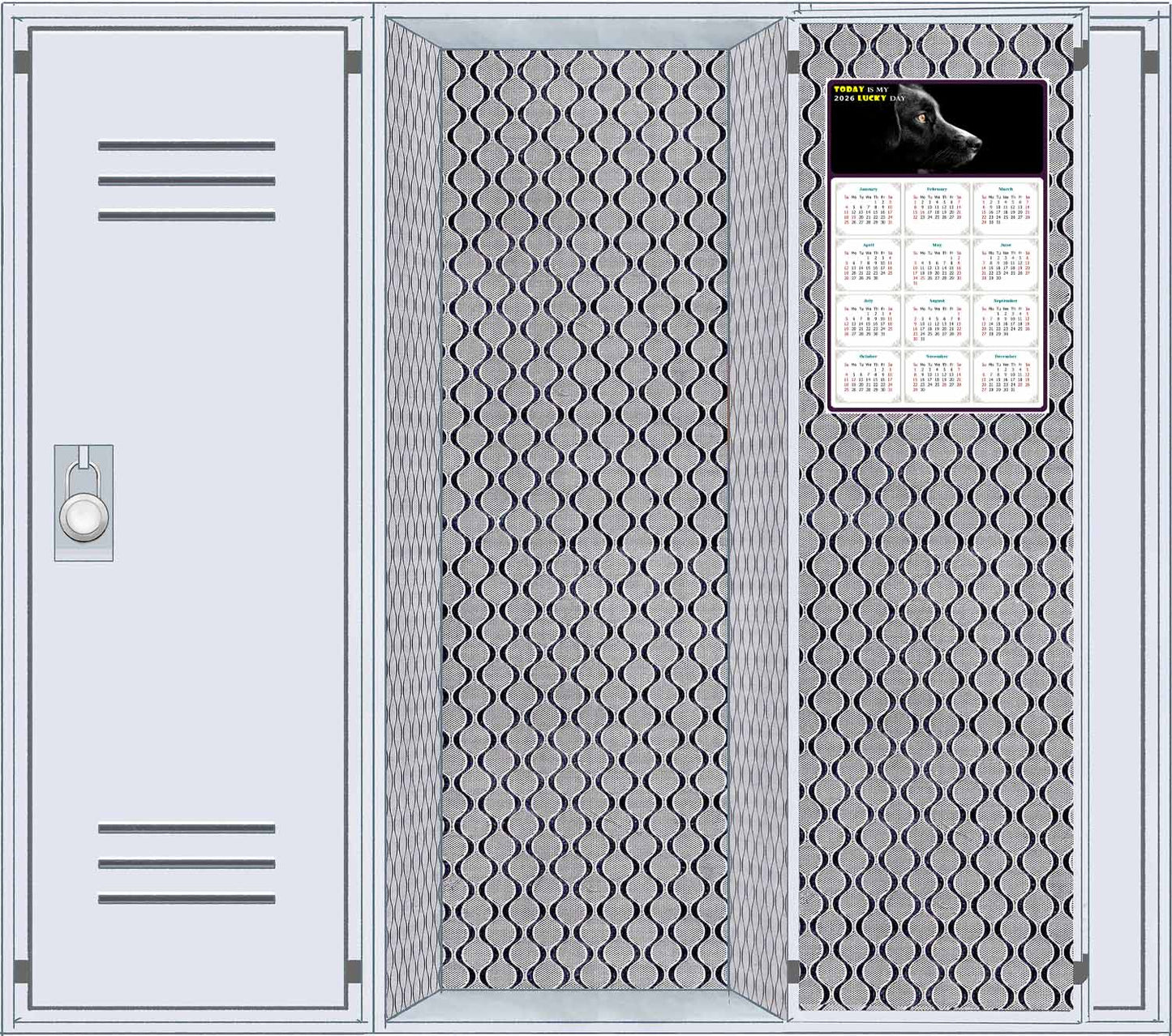 2026 Magnetic Calendar - Today is My Lucky Day (Fade, Tear, and Water Resistant)- Dogs Themed 05