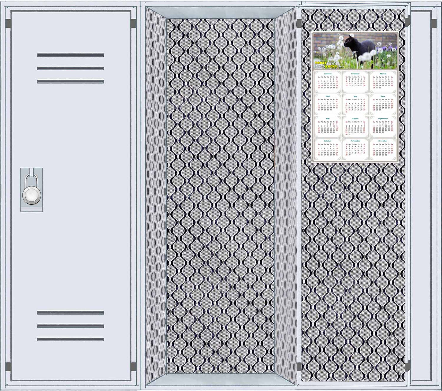 2026 Magnetic Calendar - Today is My Lucky Day (Fade, Tear, and Water Resistant)- Cat Themed 05