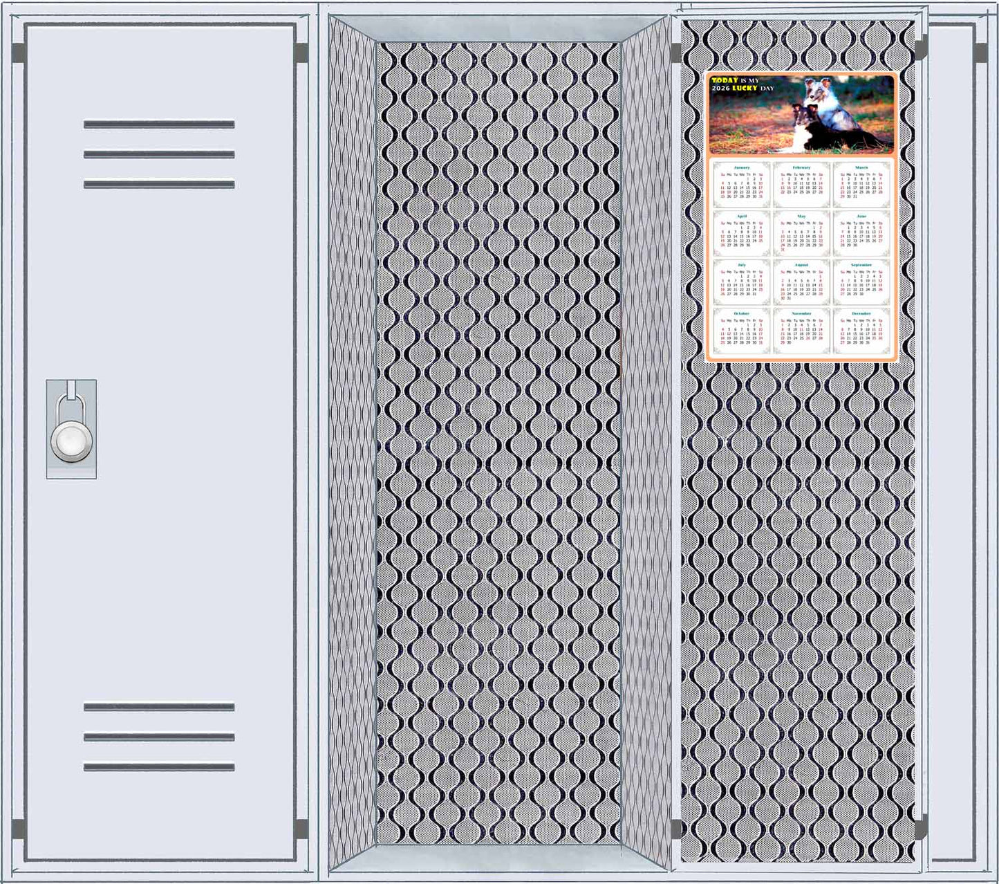 2026 Magnetic Calendar - Today is My Lucky Day (Fade, Tear, and Water Resistant)- Dogs Themed 09