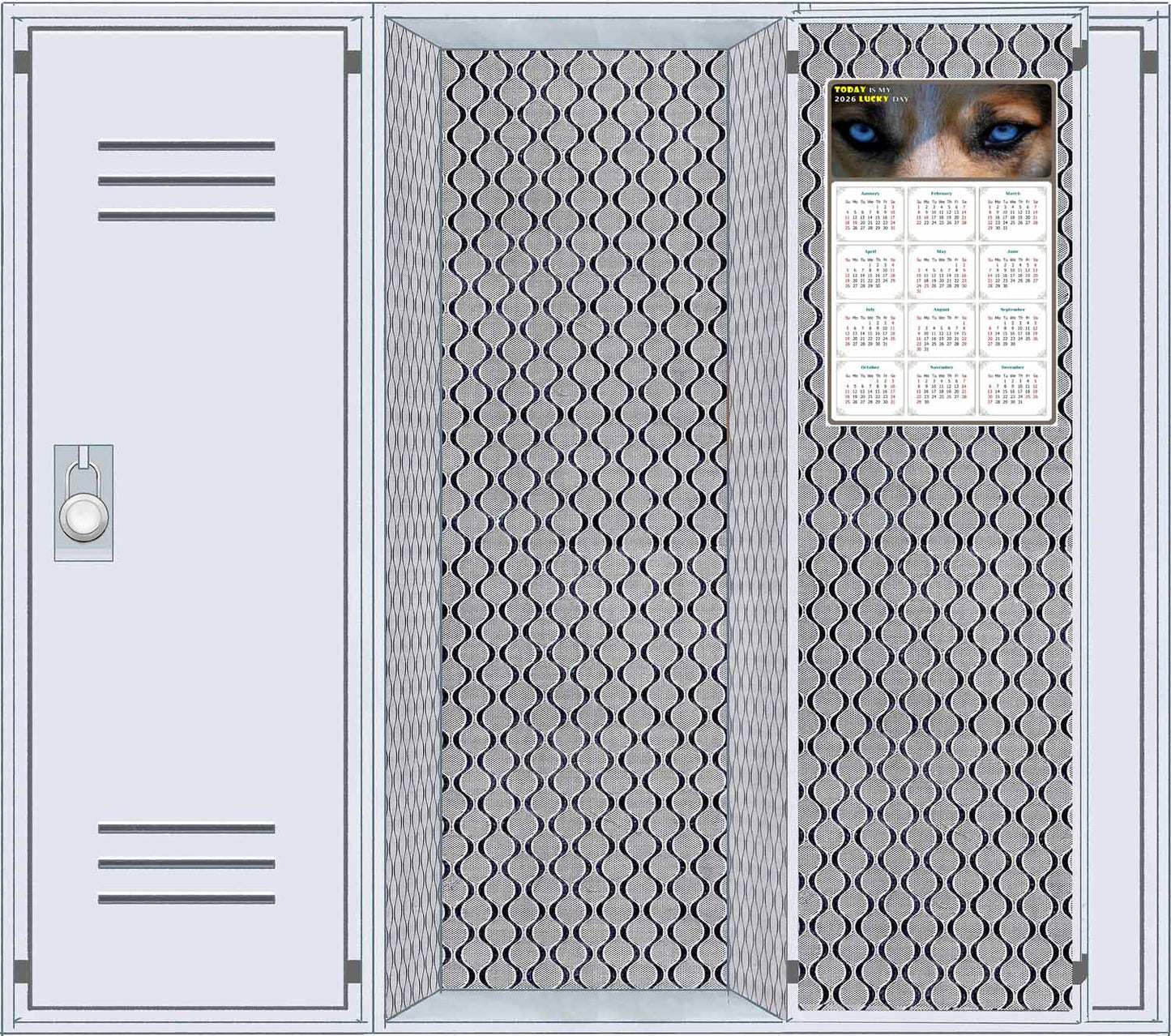 2026 Magnetic Calendar - Today is My Lucky Day (Fade, Tear, and Water Resistant)- Dogs Themed 03