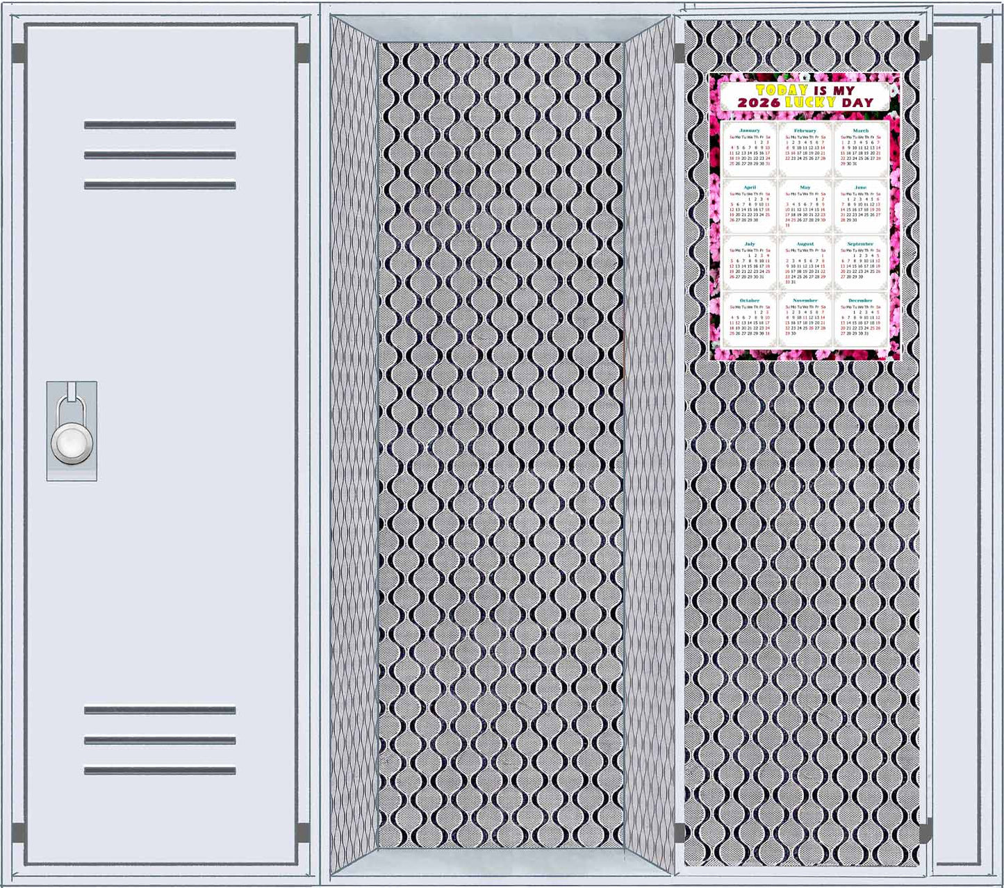 2026 Magnetic Calendar - Calendar Magnets - Today is my Lucky Day - (Fade, Tear, and Water Resistant) - Themed 027