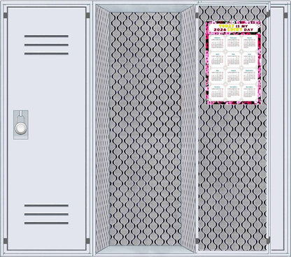 2026 Magnetic Calendar - Calendar Magnets - Today is my Lucky Day - (Fade, Tear, and Water Resistant) - Themed 027