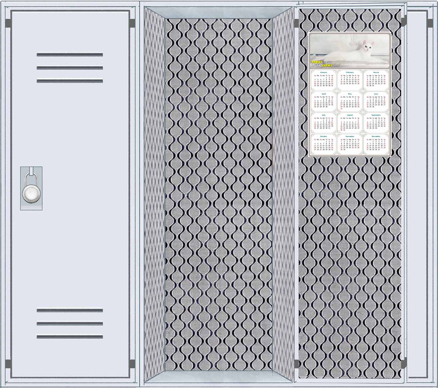 2026 Magnetic Calendar - Today is My Lucky Day (Fade, Tear, and Water Resistant)- Cat Themed 06