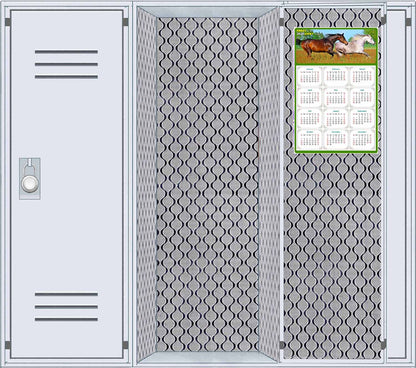 2026 Magnetic Calendar - Calendar Magnets - Today is my Lucky Day - (Fade, Tear, and Water Resistant) - Horses Themed 03