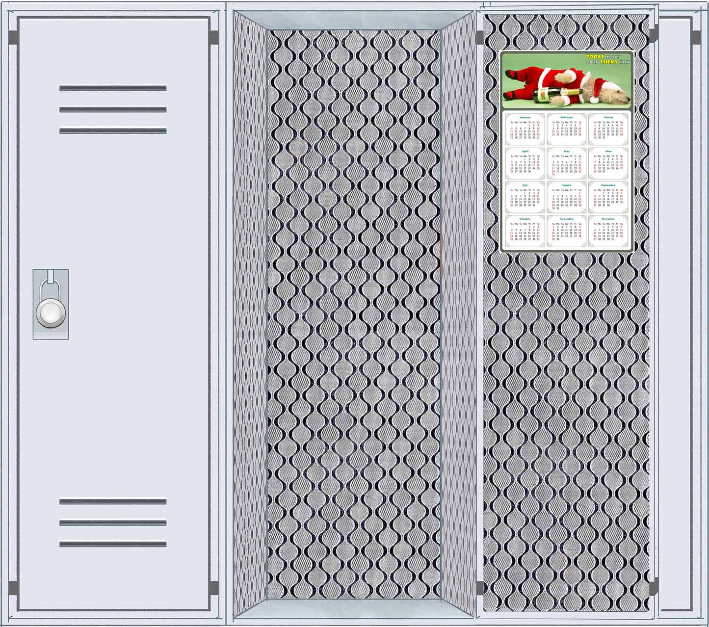 2026 Magnetic Calendar - Today is My Lucky Day (Fade, Tear, and Water Resistant)- Dogs Themed 014