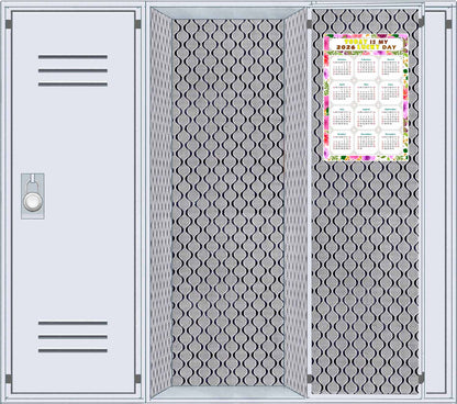 2026 Magnetic Calendar - Calendar Magnets - Today is my Lucky Day - (Fade, Tear, and Water Resistant) - Themed 023