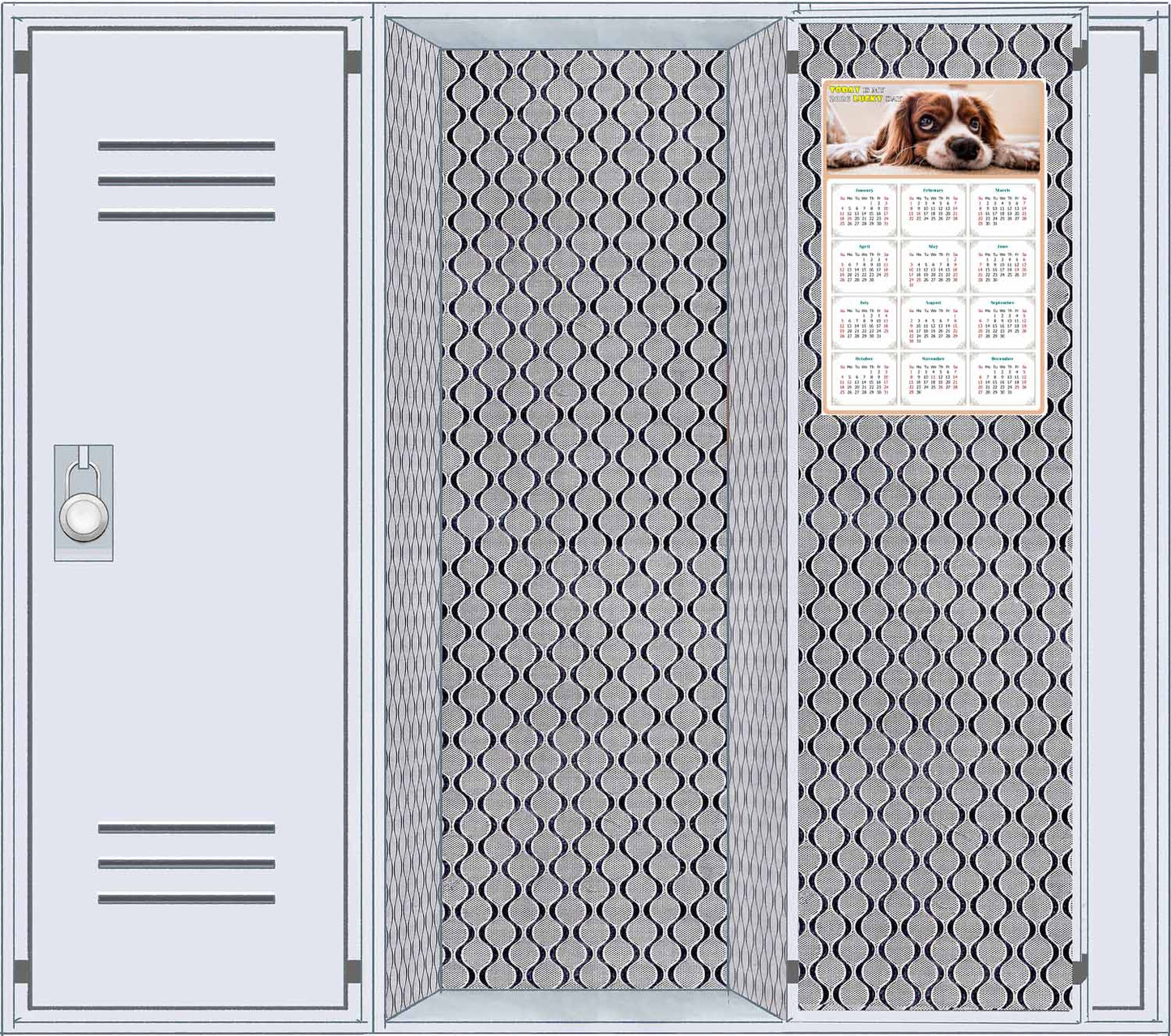 2026 Magnetic Calendar - Today is My Lucky Day (Fade, Tear, and Water Resistant)- Dogs Themed 01