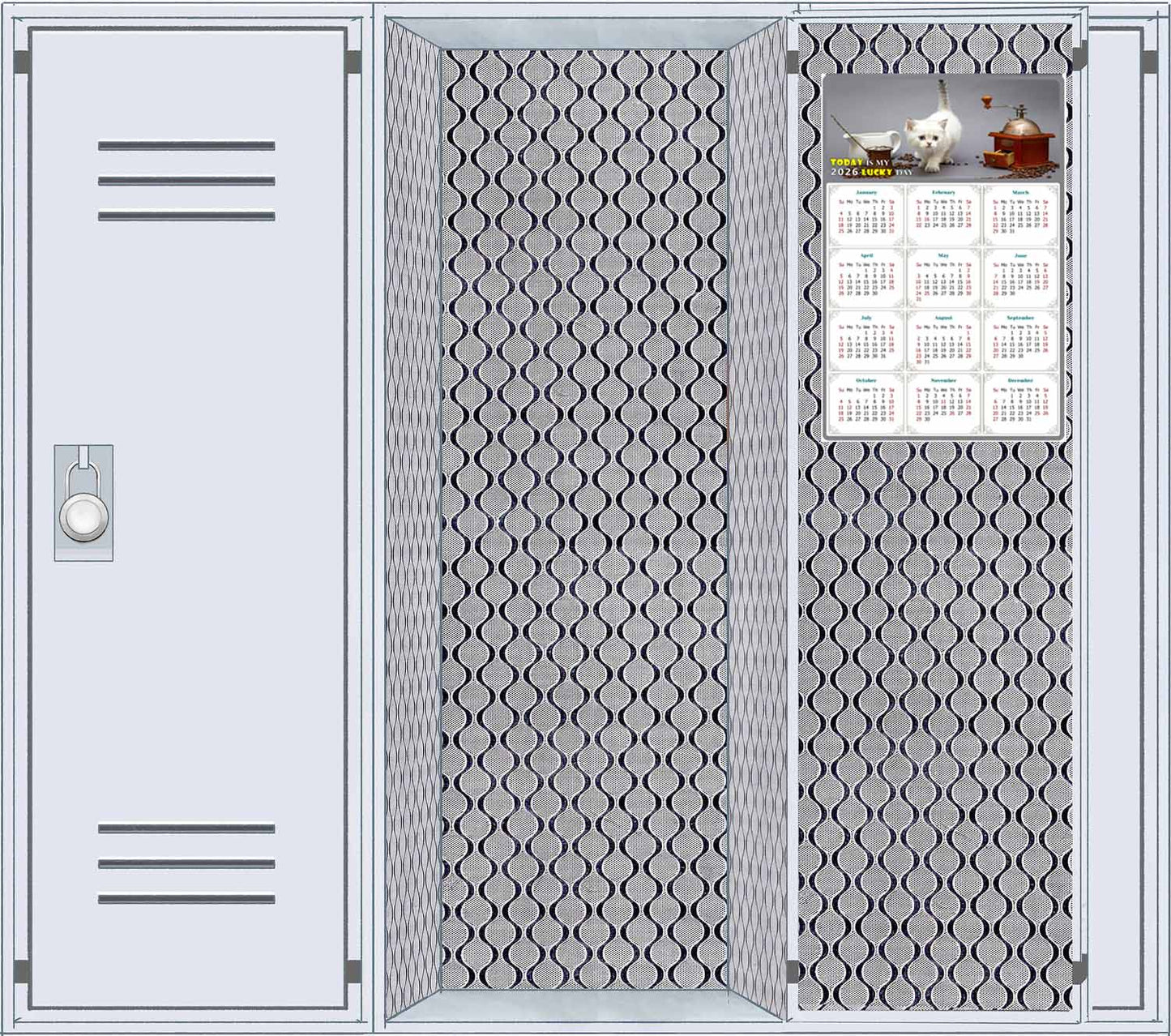 2026 Magnetic Calendar - Today is My Lucky Day (Fade, Tear, and Water Resistant)- Cat Themed 019