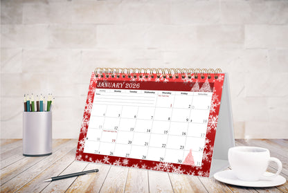 2025-2026 18 Months Standing Flip Desk Calendar Desktop Planner 08