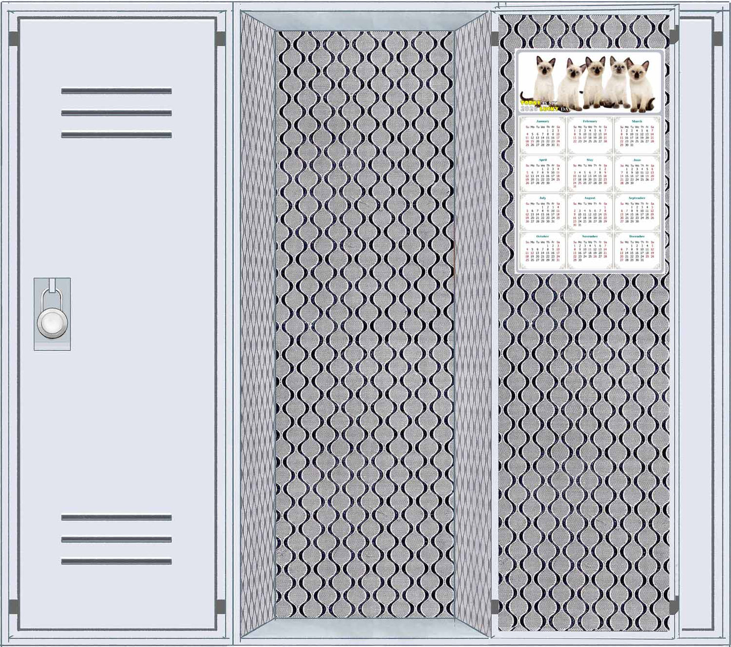 2026 Magnetic Calendar - Today is My Lucky Day (Fade, Tear, and Water Resistant)- Cat Themed 020
