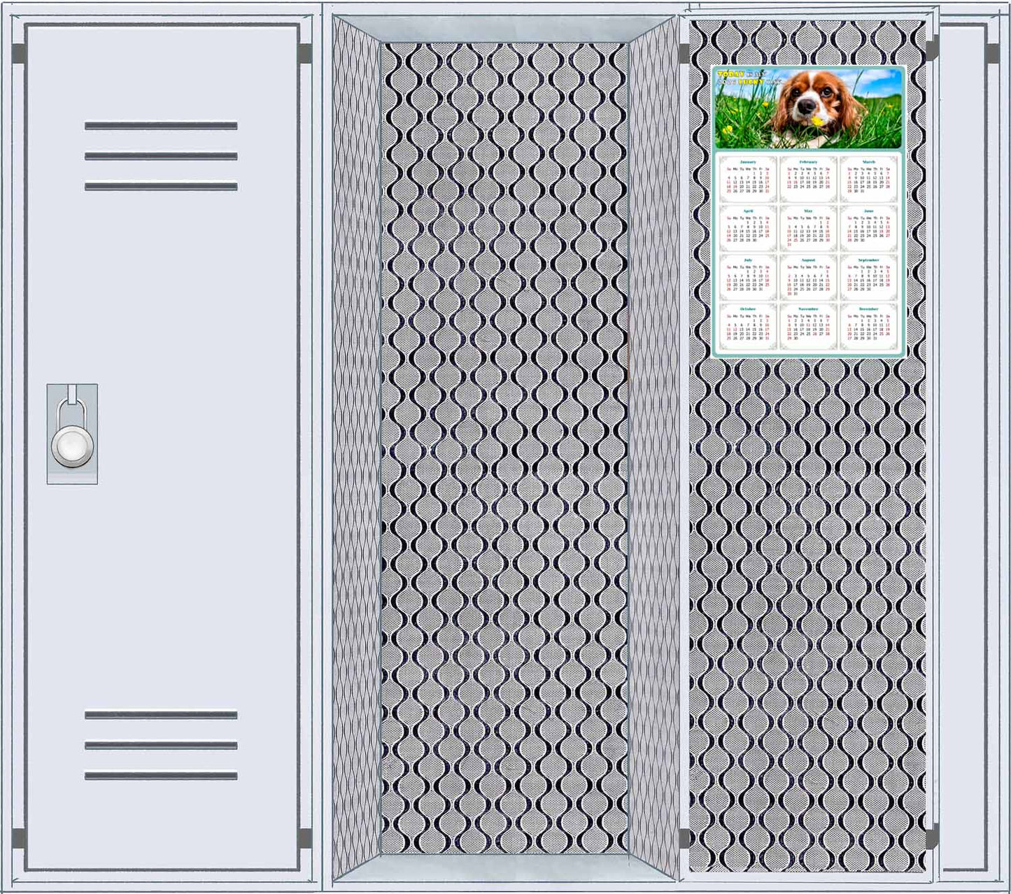 2026 Magnetic Calendar - Today is My Lucky Day (Fade, Tear, and Water Resistant)- Dogs Themed 06