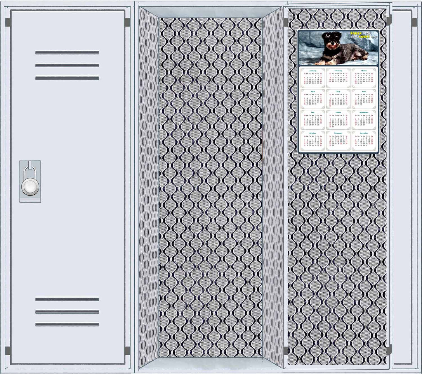 2026 Magnetic Calendar - Today is My Lucky Day (Fade, Tear, and Water Resistant)- Dogs Themed 010