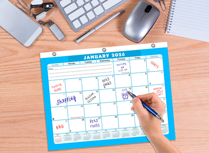 2025 - 2026 Student Calendar/Planner for 3-Ring Binder, Desk, or Wall - v007