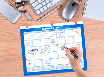 2025 - 2026 Student Calendar/Planner for 3-Ring Binder, Desk, or Wall - v006