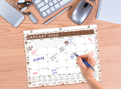 2025 - 2026 Student Calendar/Planner for 3-Ring Binder, Desk, or Wall - v030