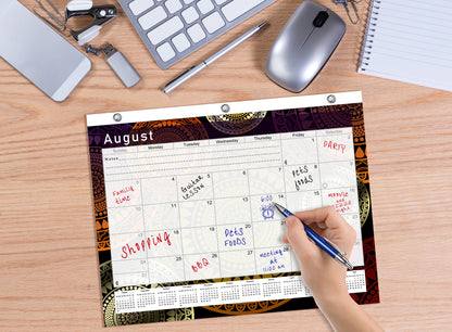 2026 - 2027 Academic Year 12 Months Student Calendar / College Planner for 3-Ring Binder, Desk or Wall -School Supplies - Made in USAl -v015