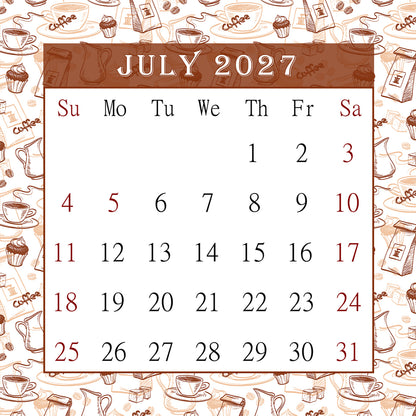 2027 CD-Style Desk Calendar 12 Months Calendar / Planner / Desk Calendar With CD Case Stand, Office Decor, Christmas Gifts (Edition #24)