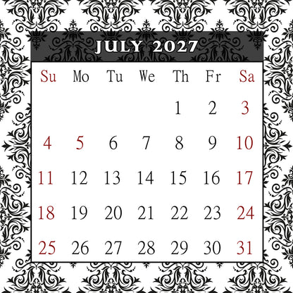 2027 CD-Style Desk Calendar 12 Months Calendar / Planner / Desk Calendar With CD Case Stand, Office Decor, Christmas Gifts (Edition #08)