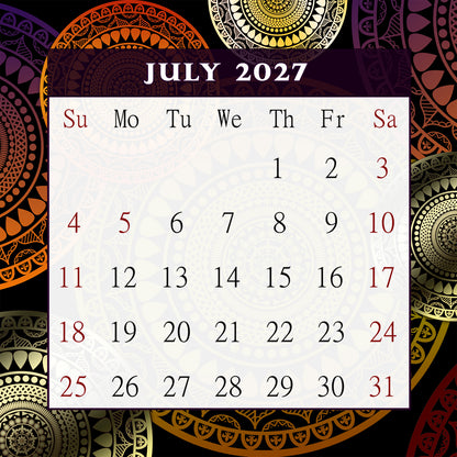 2027 CD-Style Desk Calendar 12 Months Calendar / Planner / Desk Calendar With CD Case Stand, Office Decor, Christmas Gifts (Edition #12)