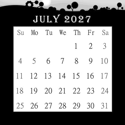 2027 CD-Style Desk Calendar 12 Months Calendar / Planner / Desk Calendar With CD Case Stand, Office Decor, Christmas Gifts (Edition #15)