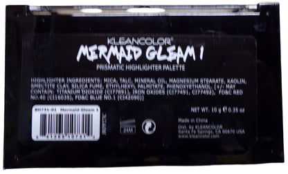 KleanColor Mermaid Cleam 1 prismatic Hightlighter Palette BH 731-01 10 g. Set