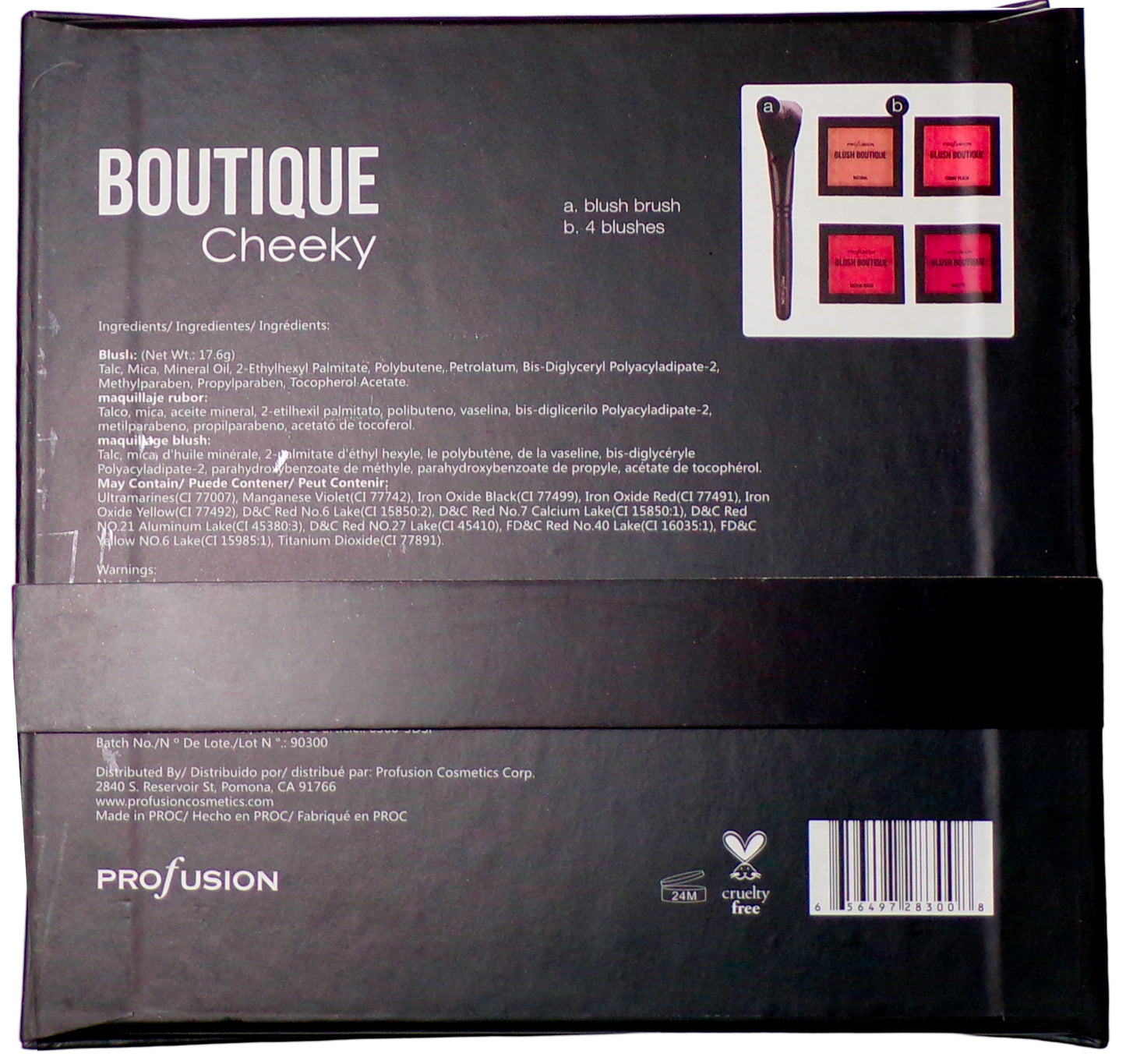 Profusion Blush Boutique Cheeky 5 Piece Set With Brush