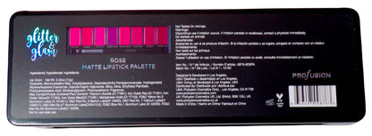 Profusion Glitter & Glam Plum & Rose Matte Lipstick Palette (Set of 2)