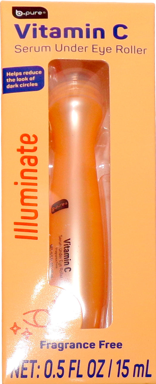 b pure Vitamin C Serum Under Eye Roller 0.5 oz.