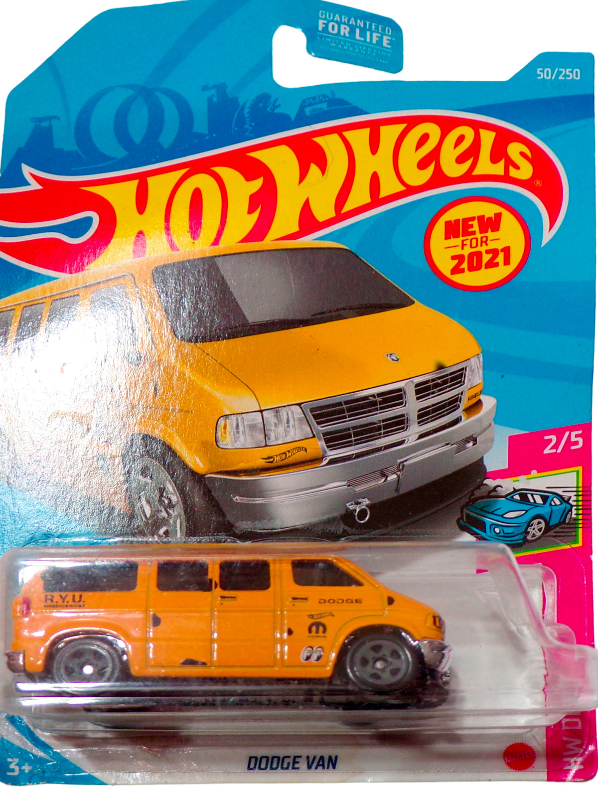 2021 HOT WHEELS ''HW DRIFT'' #50 DODGE VAN YELLOW