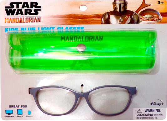Star Wars The Mandalorian Kids Blue Light Glasses with Storage Case New