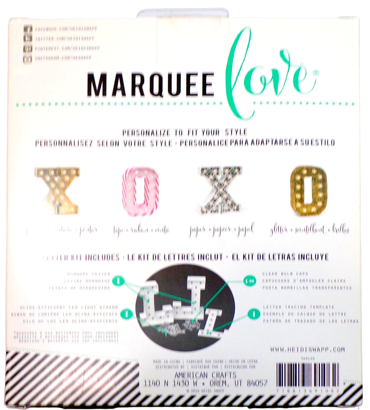 Heidi Swapp Marquee Love " &" Symbol LED Lighted Letter Kit Light Craft