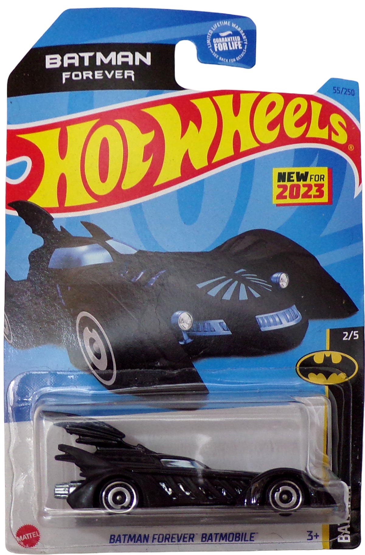 HOT WHEELS BATMAN FOREVER BATMOBILE Black 1:64 Diecast Car HW Batman 2/5