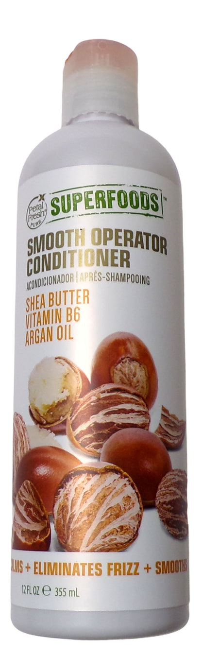 SuperFoods Smoothing Conditioner Shea Butter, Argan Oil, Vit.B6 -12 oz (3 Pack)