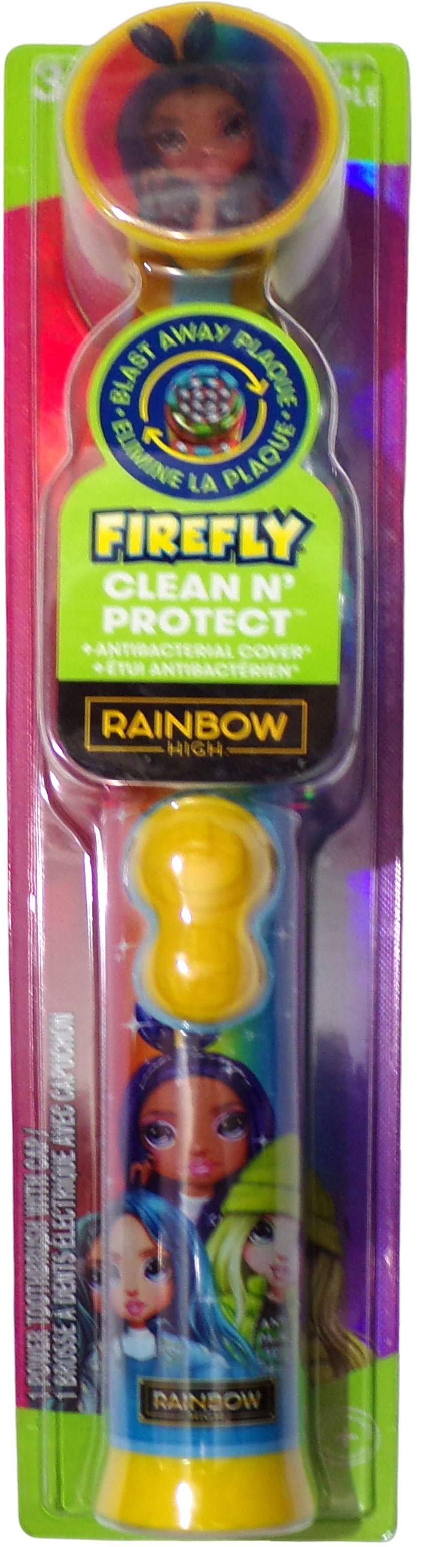 NIP RAINBOW HIGH Firefly Clean N Protect Power Toothbrush (Set of 2)