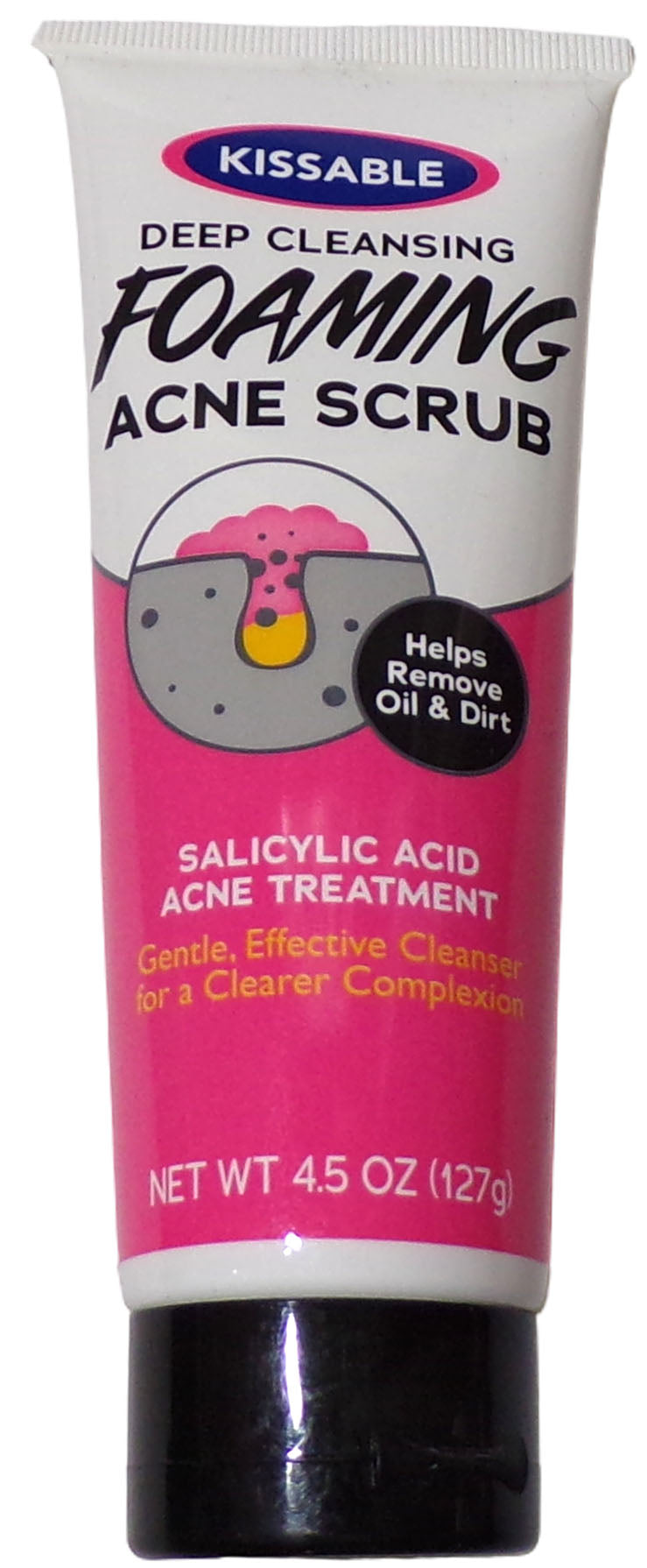 Kissable Deep Cleaning Foaming Acne Scrub W/Salicylic Acid Acne Treatment Set 2