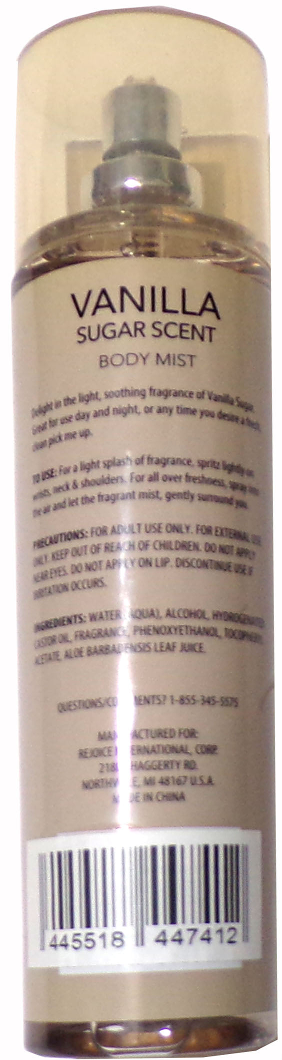 Spa Luxury Vanilla Sugar Scent Body Mist 7 oz