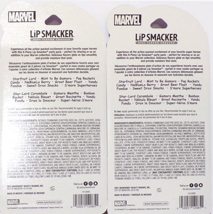 Marvel Lip Smacker Set with 8 Colorful Characters and Flavors