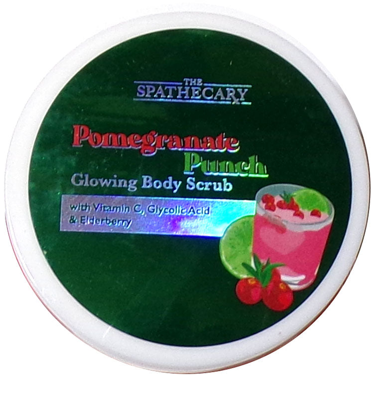 The Spathecary Pomegranate Punch Glowing Facial Body Scrub 6 Oz