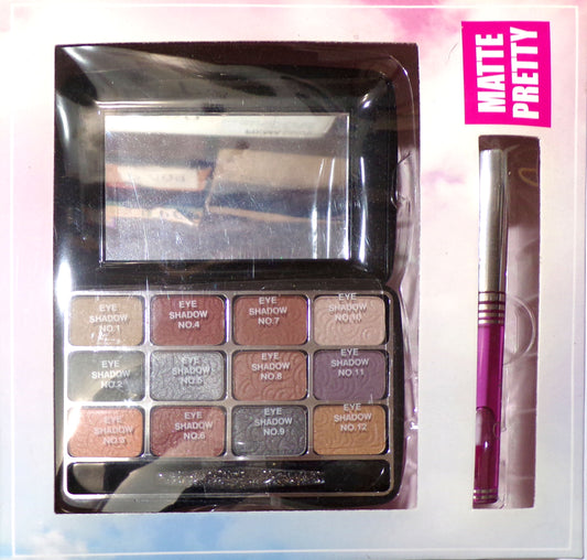 Matte Pretty Princess 12 Color Matte Palette Eyeshadow & Classic Aloe Lip Gloss2