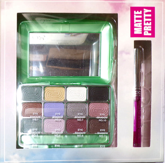 Matte Pretty Princess 12 Color Matte Palette Eyeshadow & Classic Aloe Lip Gloss3