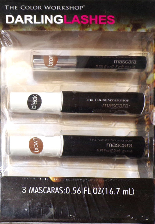 Markwins The Color Workshop Darling Lashes Brown Black Full Size New .56 oz New