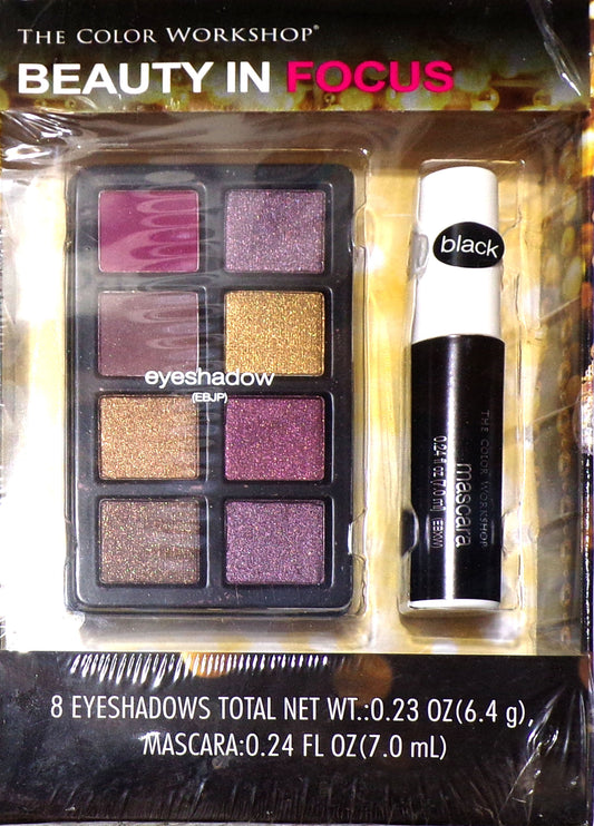 The Color Workshop Beauty in Focus 8 eyeshadows total net wt 0.23 oz