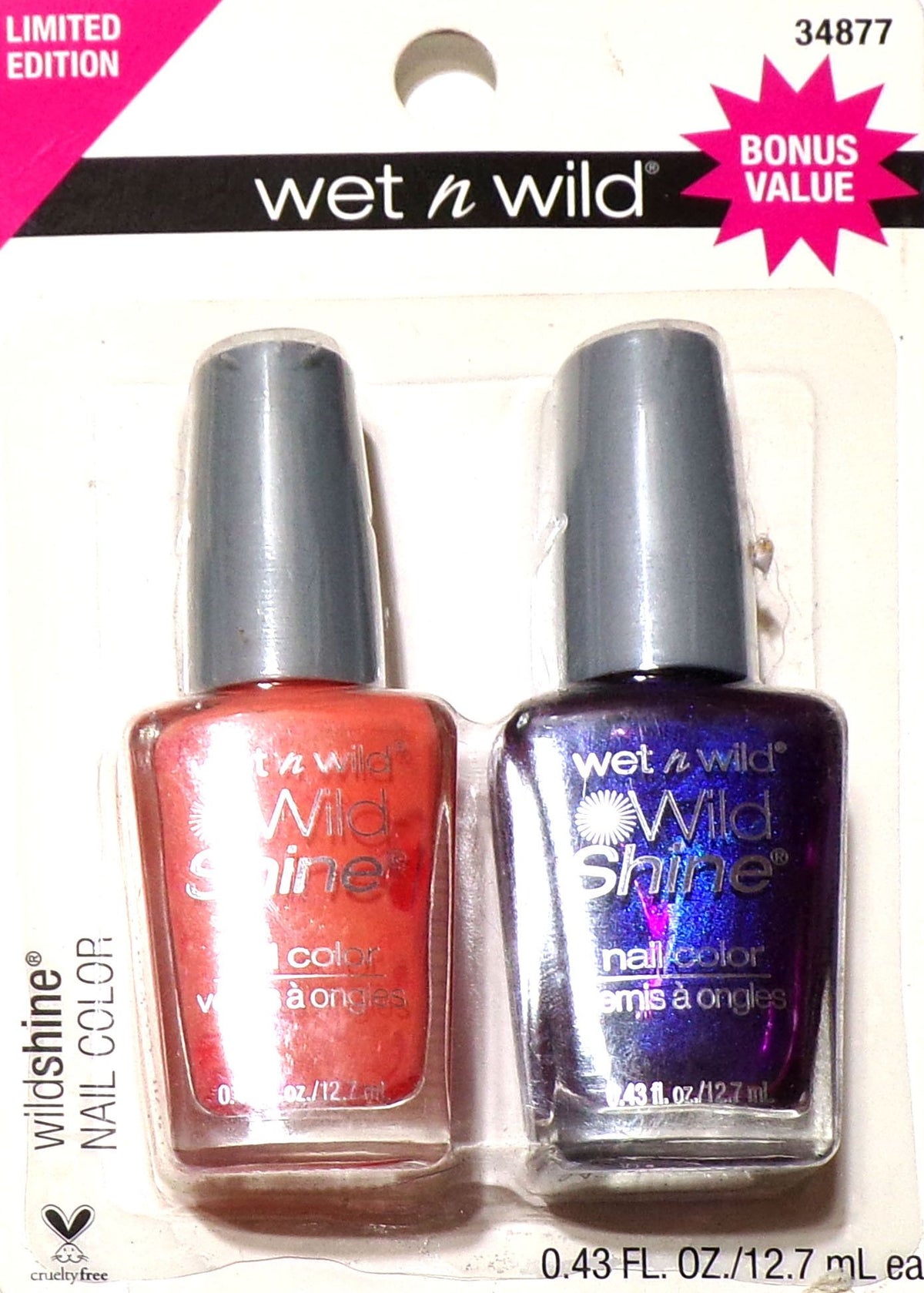 wet n wild Wild Shine Nail Color 2-Pack, 0.86 fl. oz.
