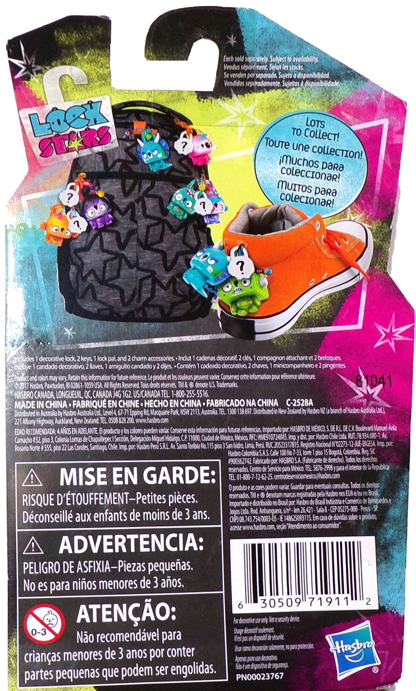 Lock Stars Series 2 - E3215/E3103 Red Hasbro Child Toy NIB#21