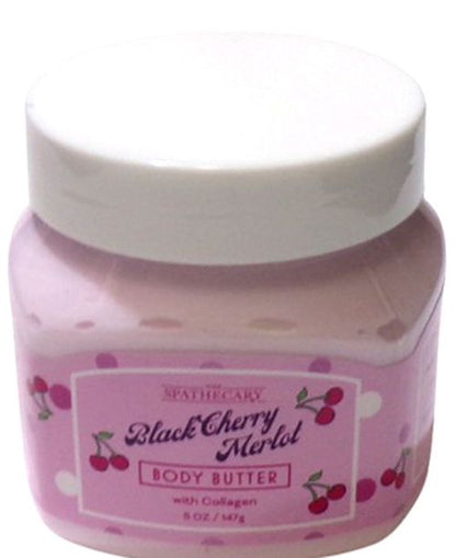 The Spathecary Black Cherry Merlot Body Butter 5 oz (Set of 2)