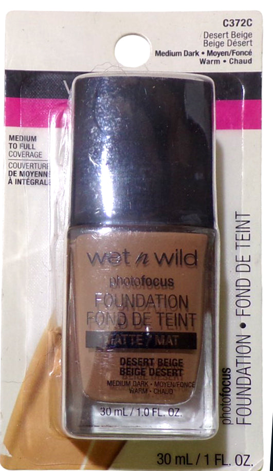 Wet n Wild Photofocus Foundation C372C Medium Dark 1fl/oz (Set of 3)